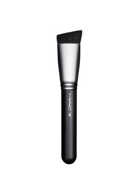 MAC Cosmetics Angled Duo Fibre Foundation Brush - Black & Silver